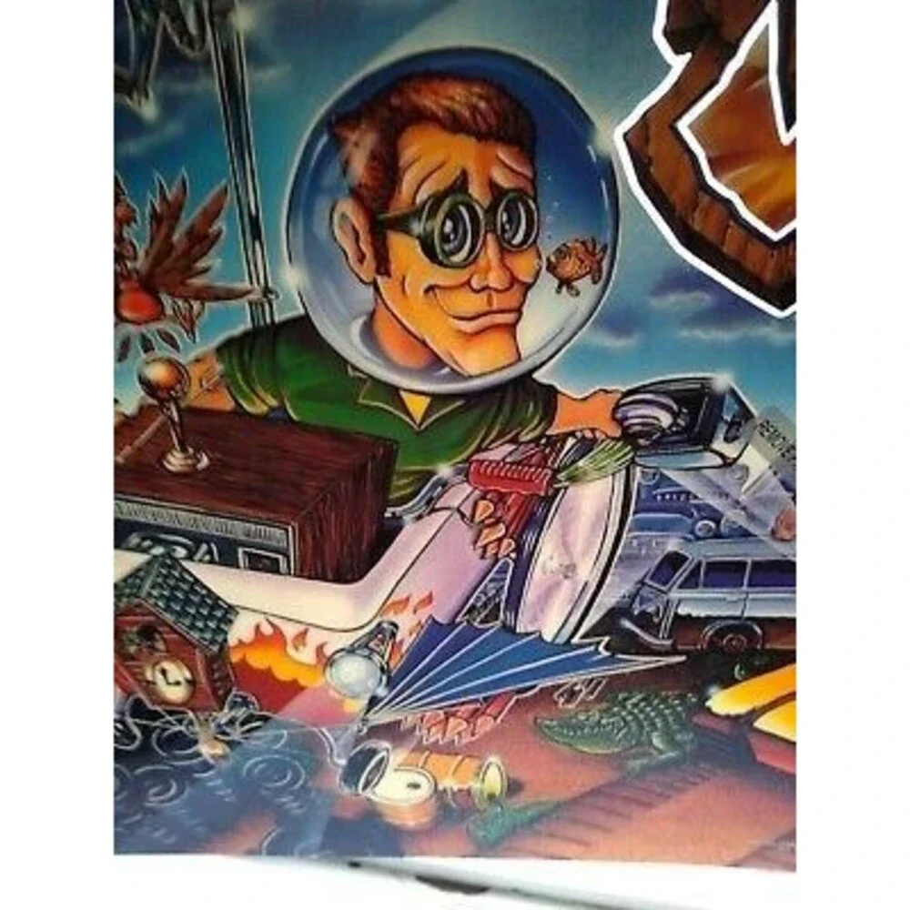 Williams Junkyard Pinball Machine Translite Artwork Original NOS 1996 Crazy Bob